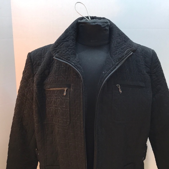 Gallery Black Quilted Jacket Size L - Picture 2 of 8